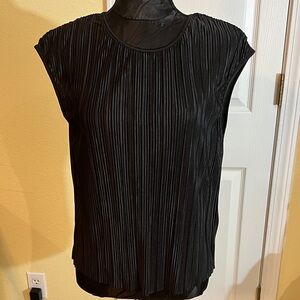 Rachel Zoe Black Pleated Blouse